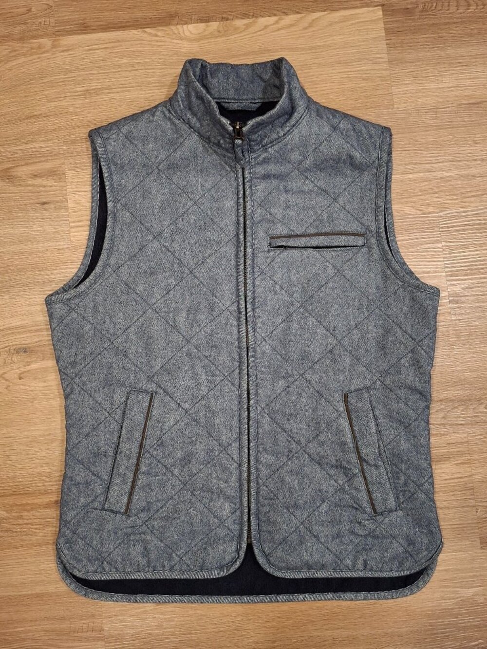 Jos. A. Bank - 1905 Quilted Fleece-Lined Vest - Small - Blue